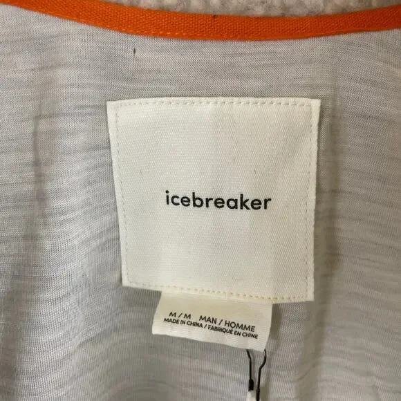 Icebreaker RealFleece Merino Wool High Pile 1/2 Zip Pullover Jacket Ecru M - Picture 5 of 11